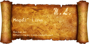 Megó Lina névjegykártya